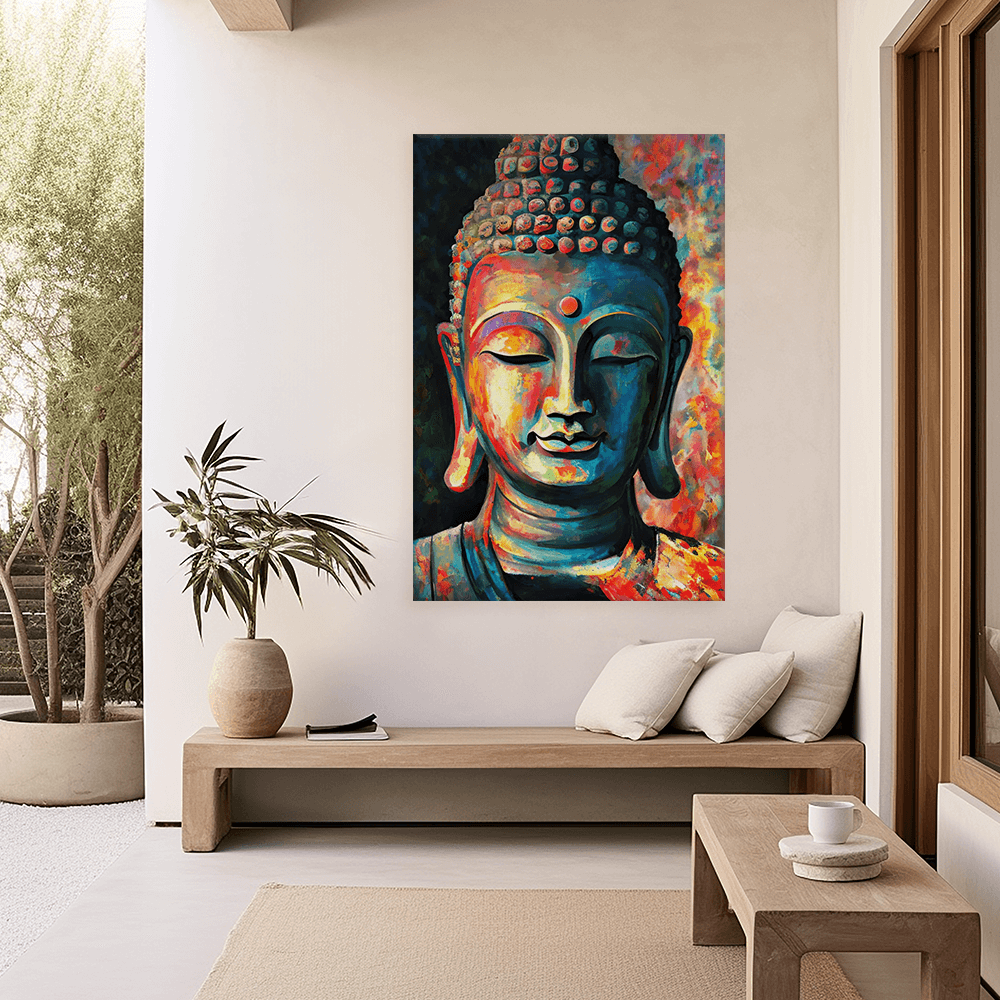 Leinwandbild - Buddha Modern Art