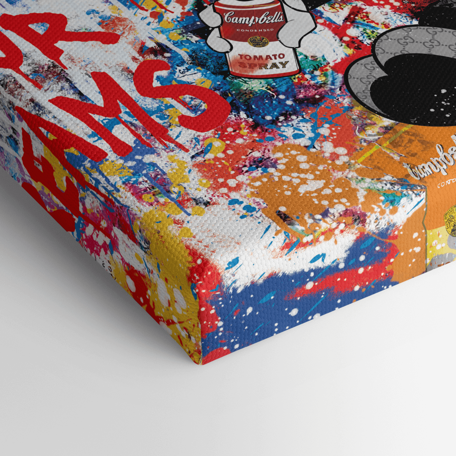Leinwandbild - MICKEY MEETS BANKSY - FOLLOW YOUR DREAMS