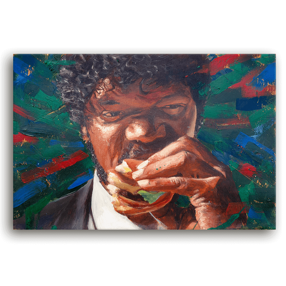 Leinwandbild - PULP FICTION - JULES WINNFIELD LIKES BIG KAHUNA BURGER
