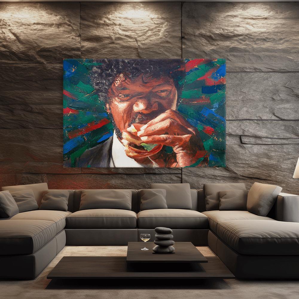 Leinwandbild - PULP FICTION - JULES WINNFIELD LIKES BIG KAHUNA BURGER