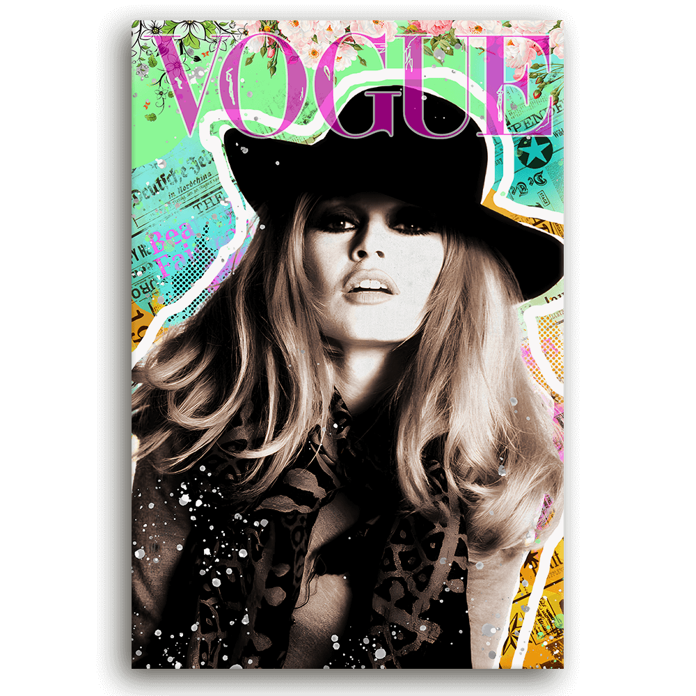 Leinwandbild - BRIGITTE BARDOT POP ART - COVER GIRL