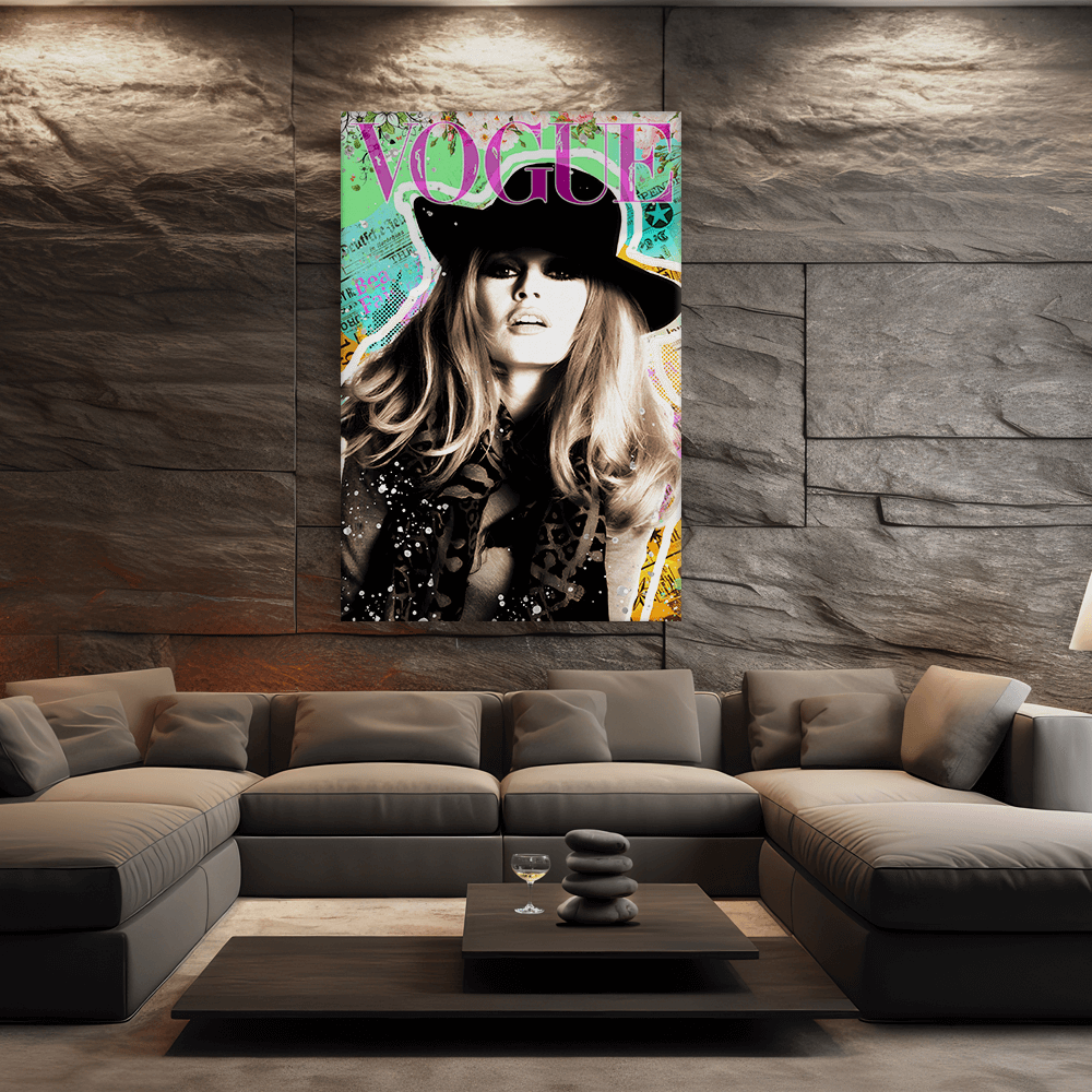 Leinwandbild - BRIGITTE BARDOT POP ART - COVER GIRL