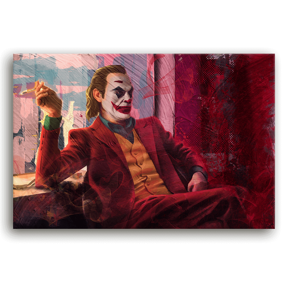 Leinwandbild - JOKER - LIFE IS COMEDY