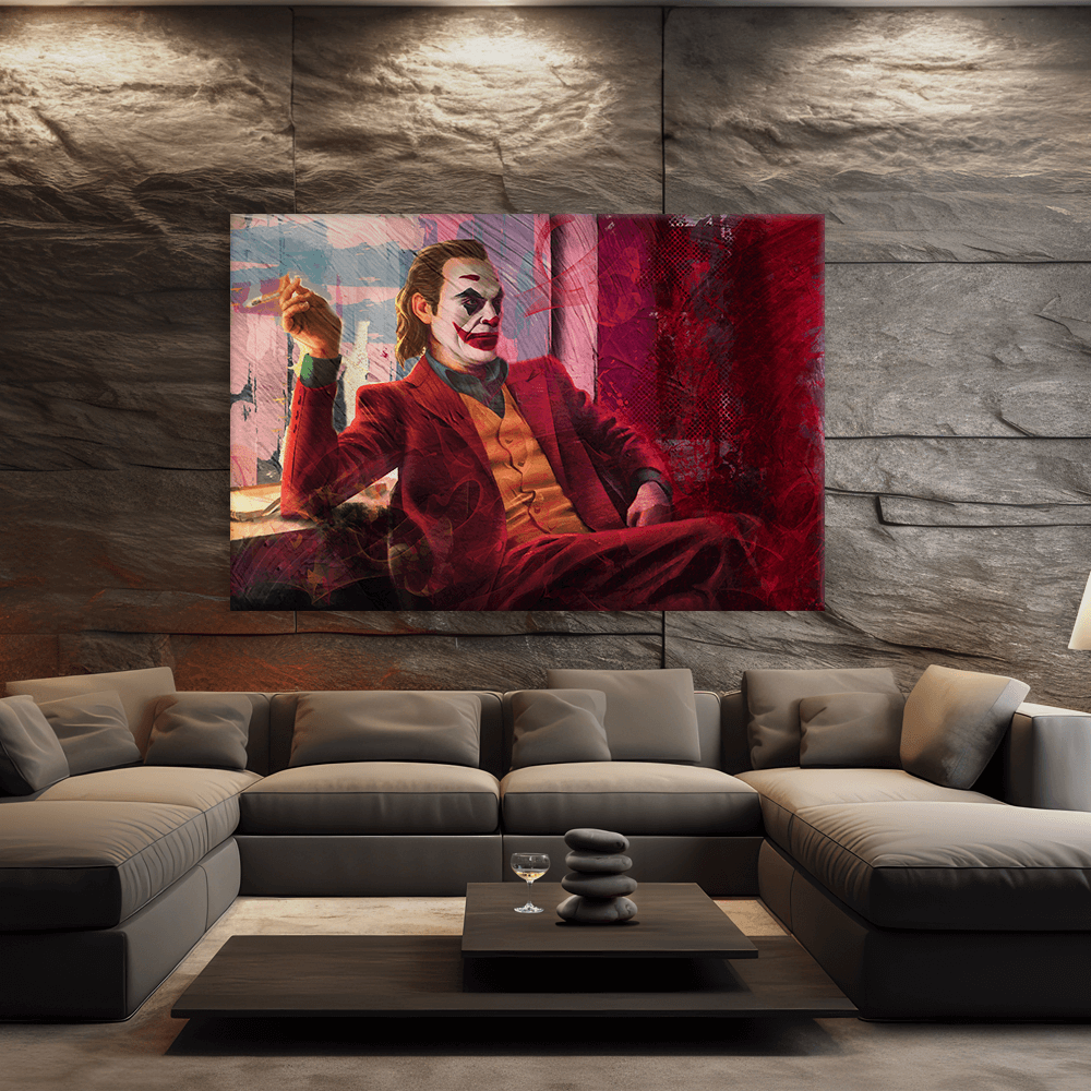 Leinwandbild - JOKER - LIFE IS COMEDY