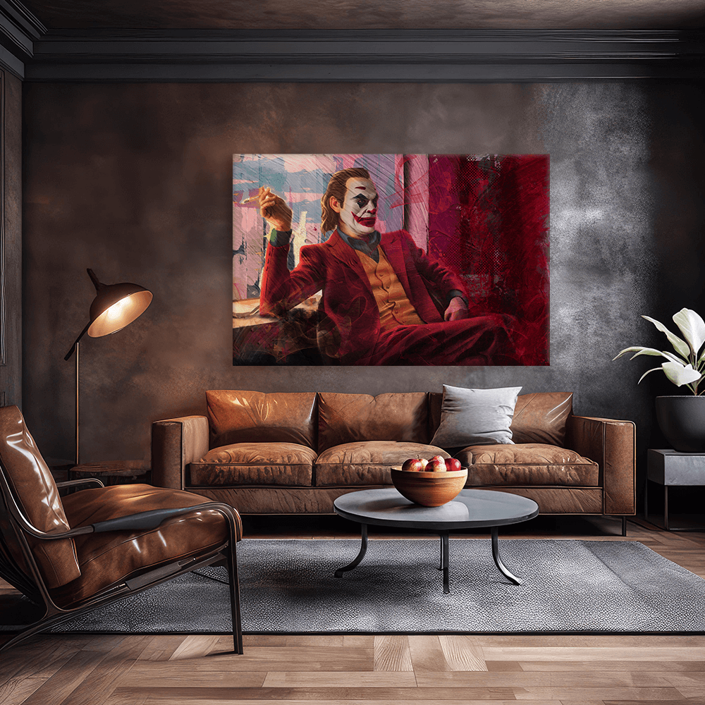 Leinwandbild - JOKER - LIFE IS COMEDY