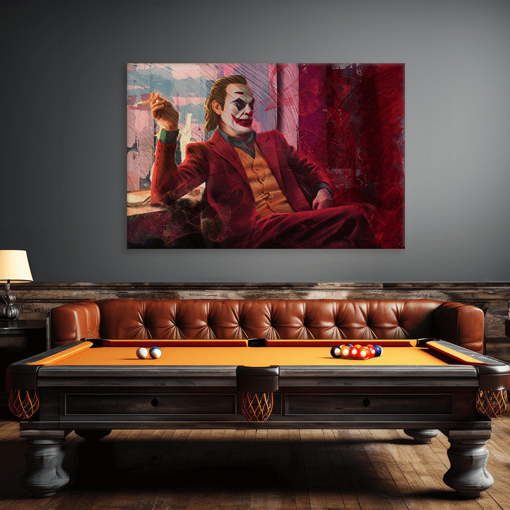 Leinwandbild - JOKER - LIFE IS COMEDY