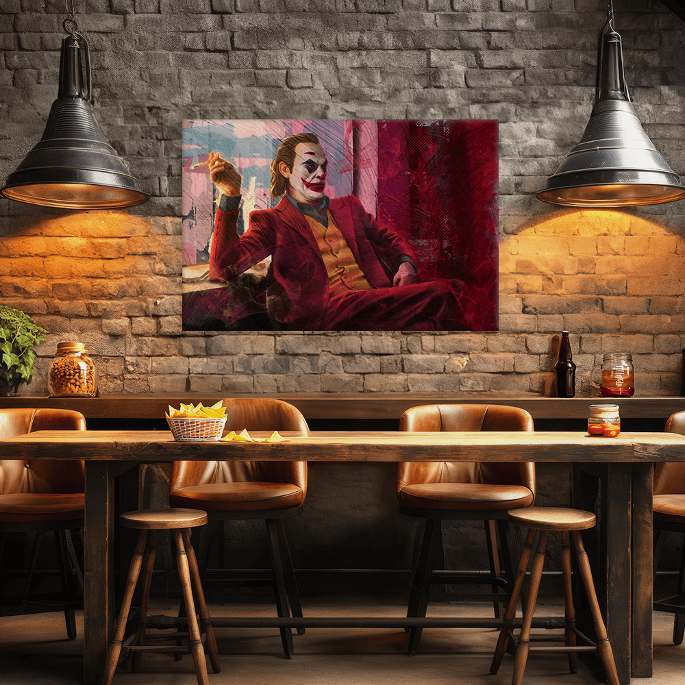 Leinwandbild - JOKER - LIFE IS COMEDY