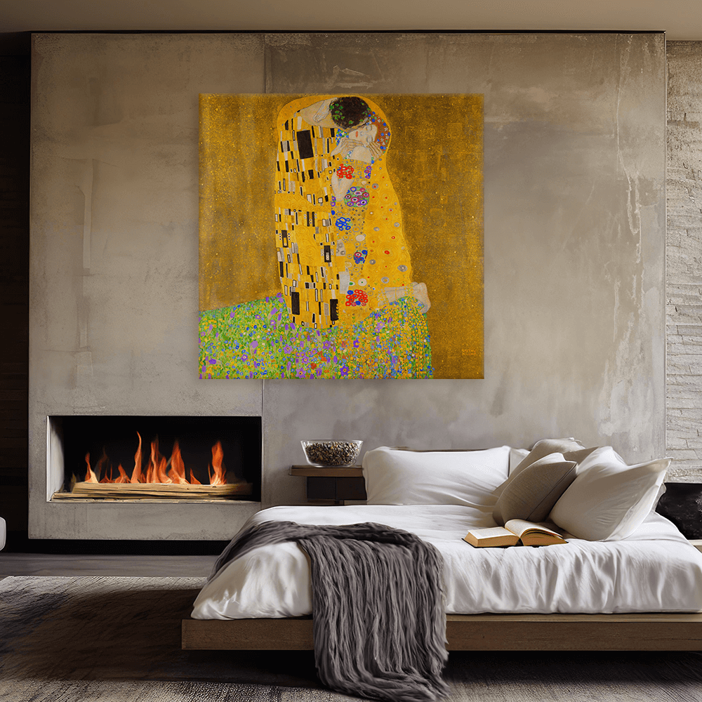 Leinwandbild - Gustav Klimt - Der Kuß