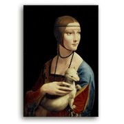 Leinwandbild - Leonardo da Vinci - Dame mit dem Hermelin
