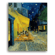 Leinwandbild - Vincent van Gogh - Caféterrasse bei Nacht