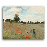 Leinwandbild - Claude Monet - Das Mohnfeld bei Argenteuil