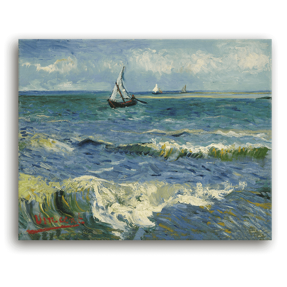 Leinwandbild - Vincent van Gogh - Seelandschaft in der Nähe von Saintes-Maries-de-la-Mer