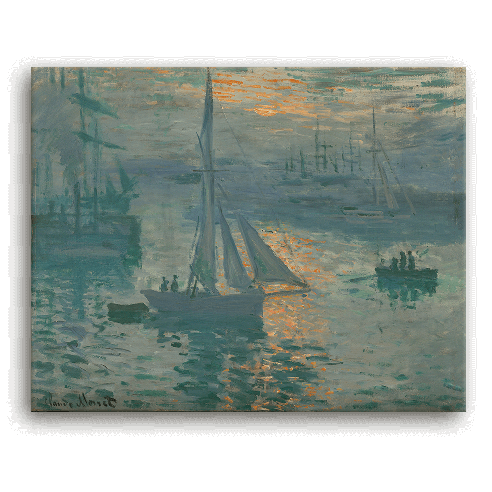 Leinwandbild - Claude Monet - Sonnenaufgang - Sunrise (Marine)
