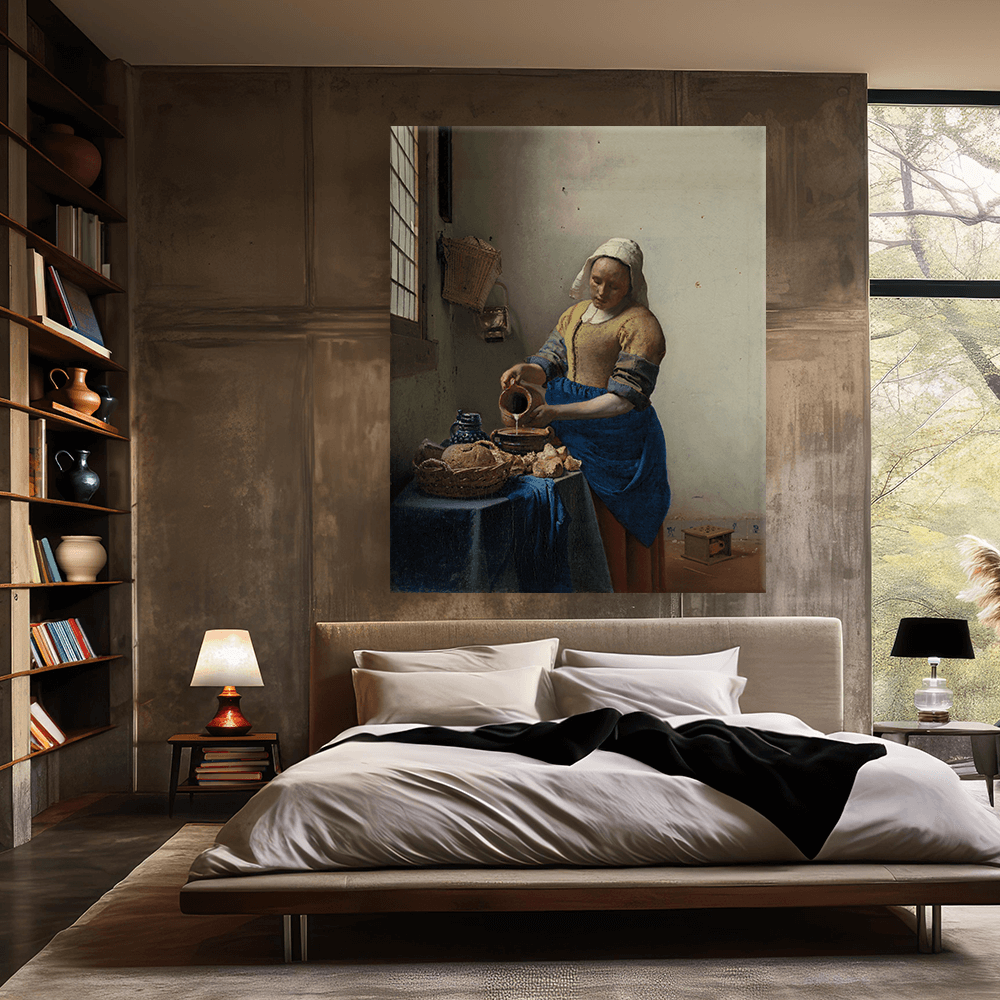 Leinwandbild - Johannes Vermeer - Die Milchmagt