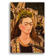 Leinwandbild - Frida Kahlo - Autorretrato con Pelo Suelto - Selbstbildnis mit offenem Haar