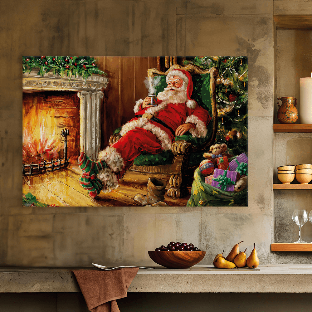Leinwandbild - Santa likes hot milk