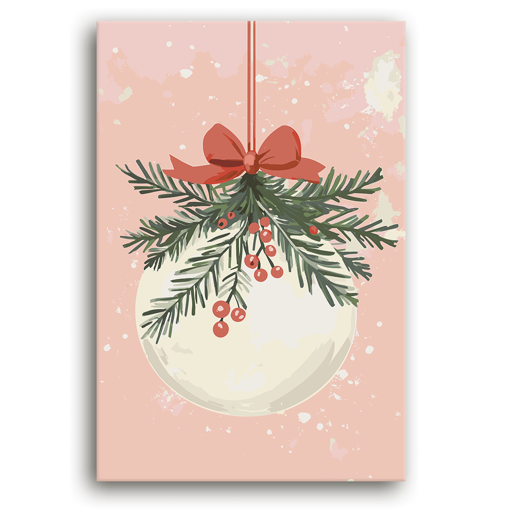 Leinwandbild - Joyful Christmas Bauble