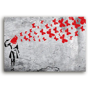 Leinwandbild - suicide Girl - ButterFly Headshot