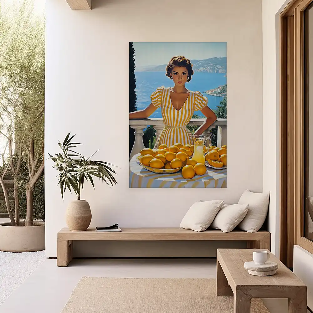 Leinwandbild - Bella Donna e Limoncello