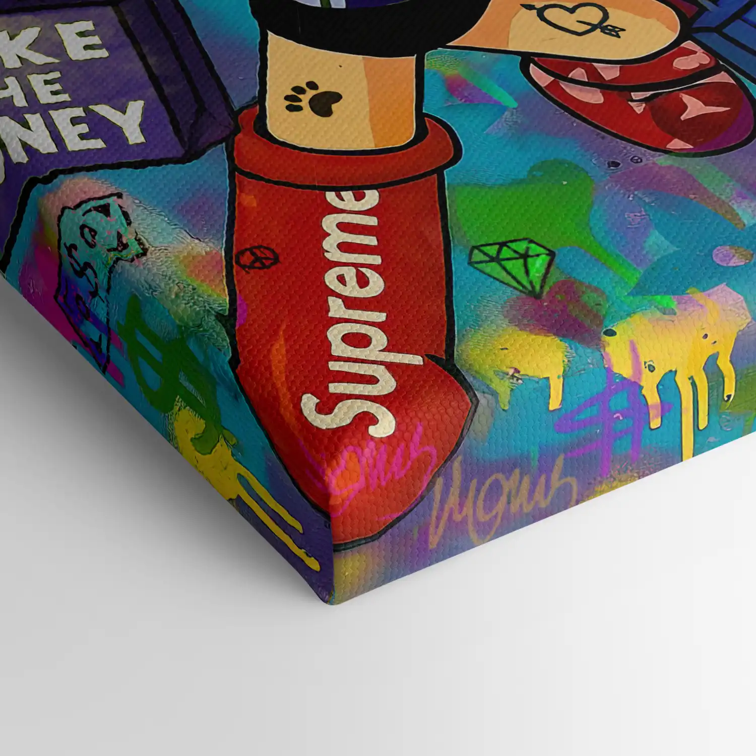 Leinwandbild - Astro Run – Luxusjagd im Pop-Art-Stil