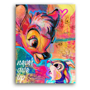 Leinwandbild - Bambi - Never Give Up