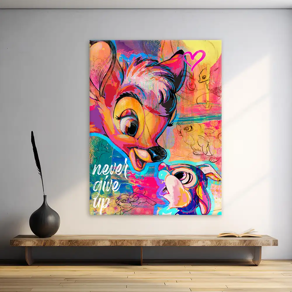 Leinwandbild - Bambi - Never Give Up