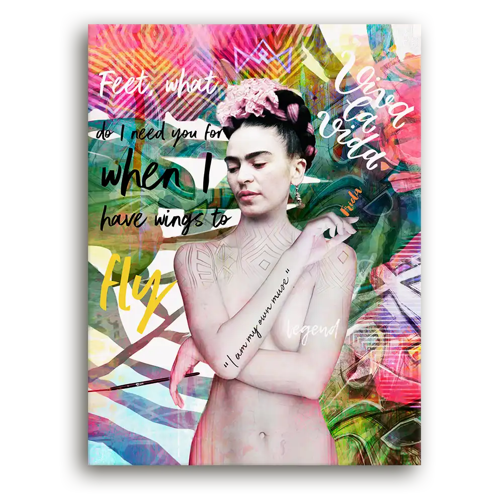 Leinwandbild - Frida – Viva la Vida