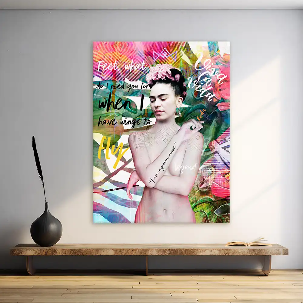 Leinwandbild - Frida – Viva la Vida