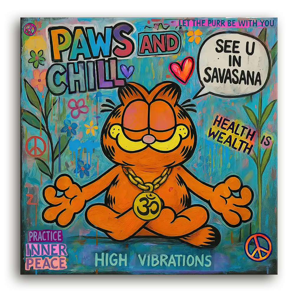 Leinwandbild - Garfield - Let the Purr Be With You