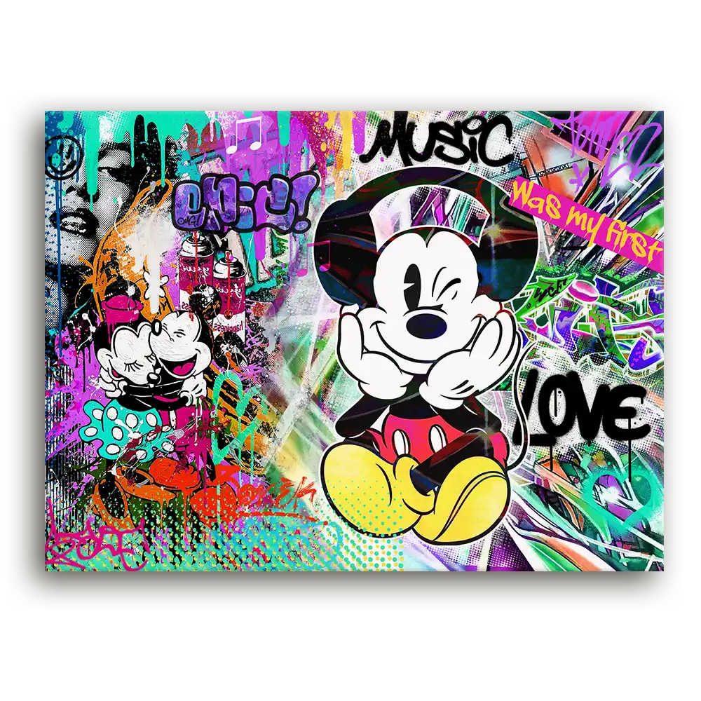 Leinwandbild - Mickey - Music Was My First Love