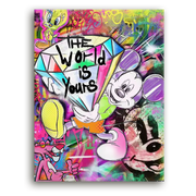 Leinwandbild - Mickey - The World is Yours to Sparkle