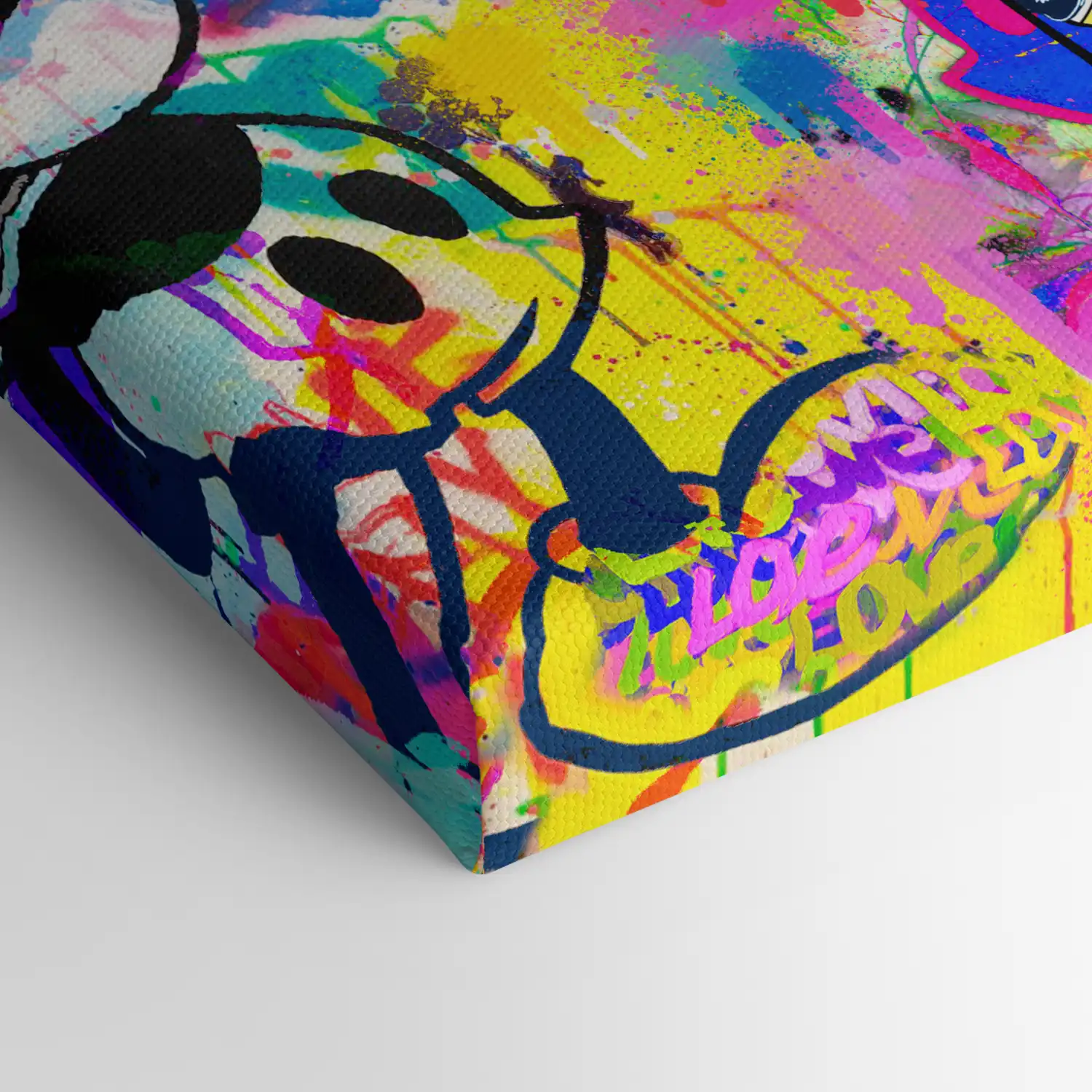 Leinwandbild - Mickey & Minnie - Two Mice, One Heart