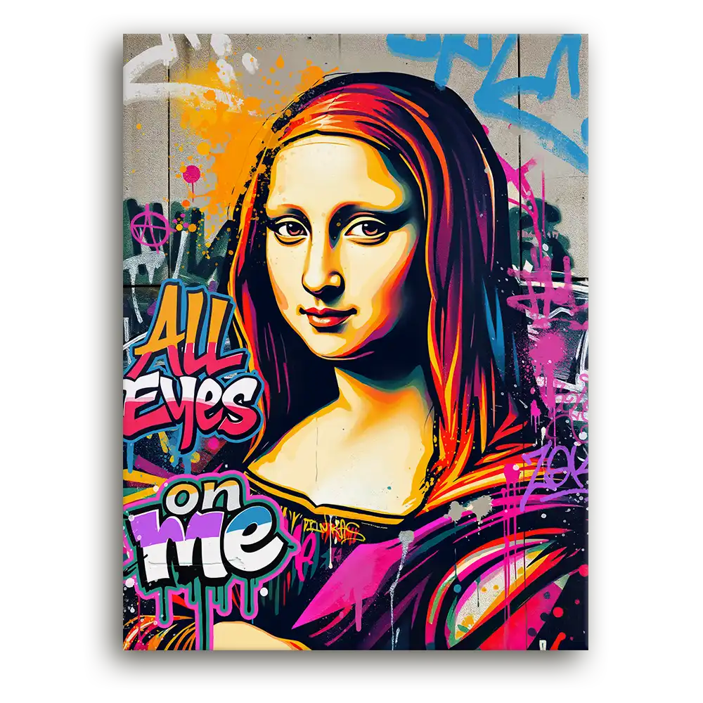 Leinwandbild - Mona Lisa - All Eyes On Me