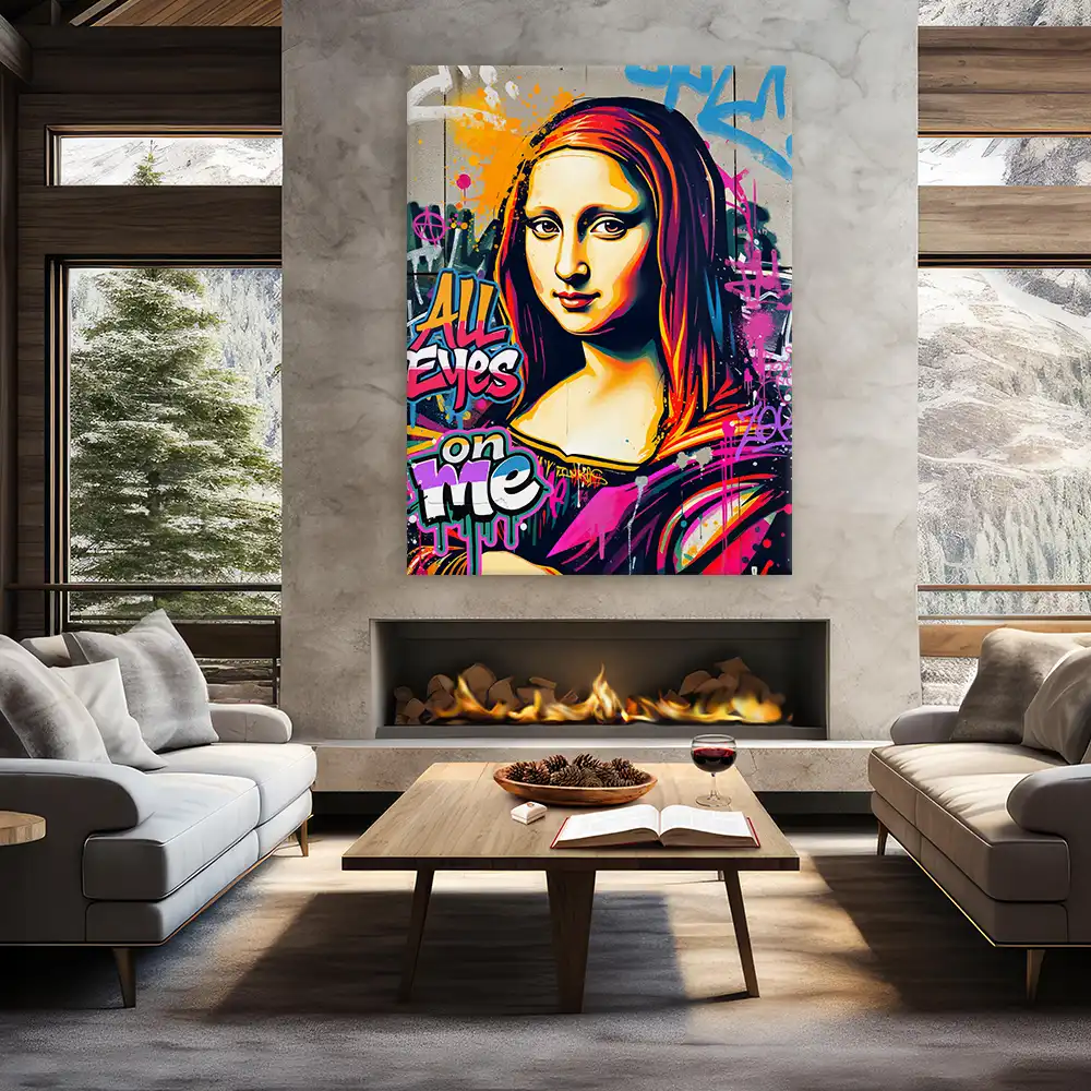 Leinwandbild - Mona Lisa - All Eyes On Me