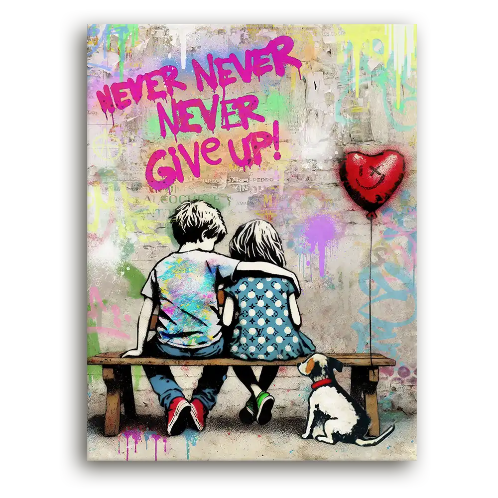 Leinwandbild - Together We Never Give Up