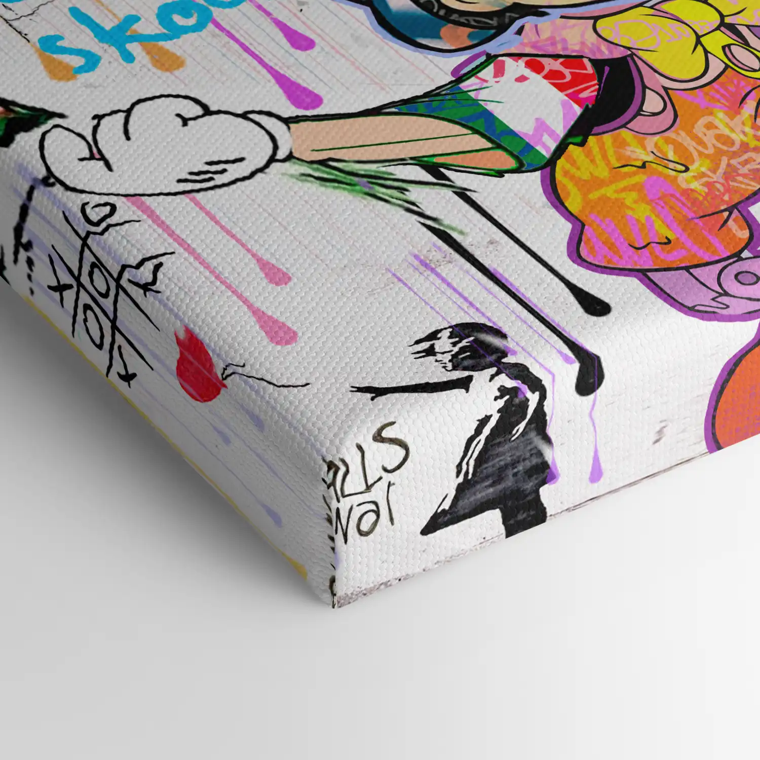 Leinwandbild - Pinocchio - Who the F    is Banksy