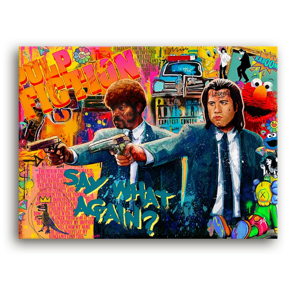 Leinwandbild - Pulp Fiction - Say What Again