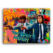 Leinwandbild - Pulp Fiction - Say What Again