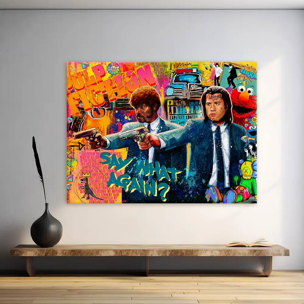 Leinwandbild - Pulp Fiction - Say What Again