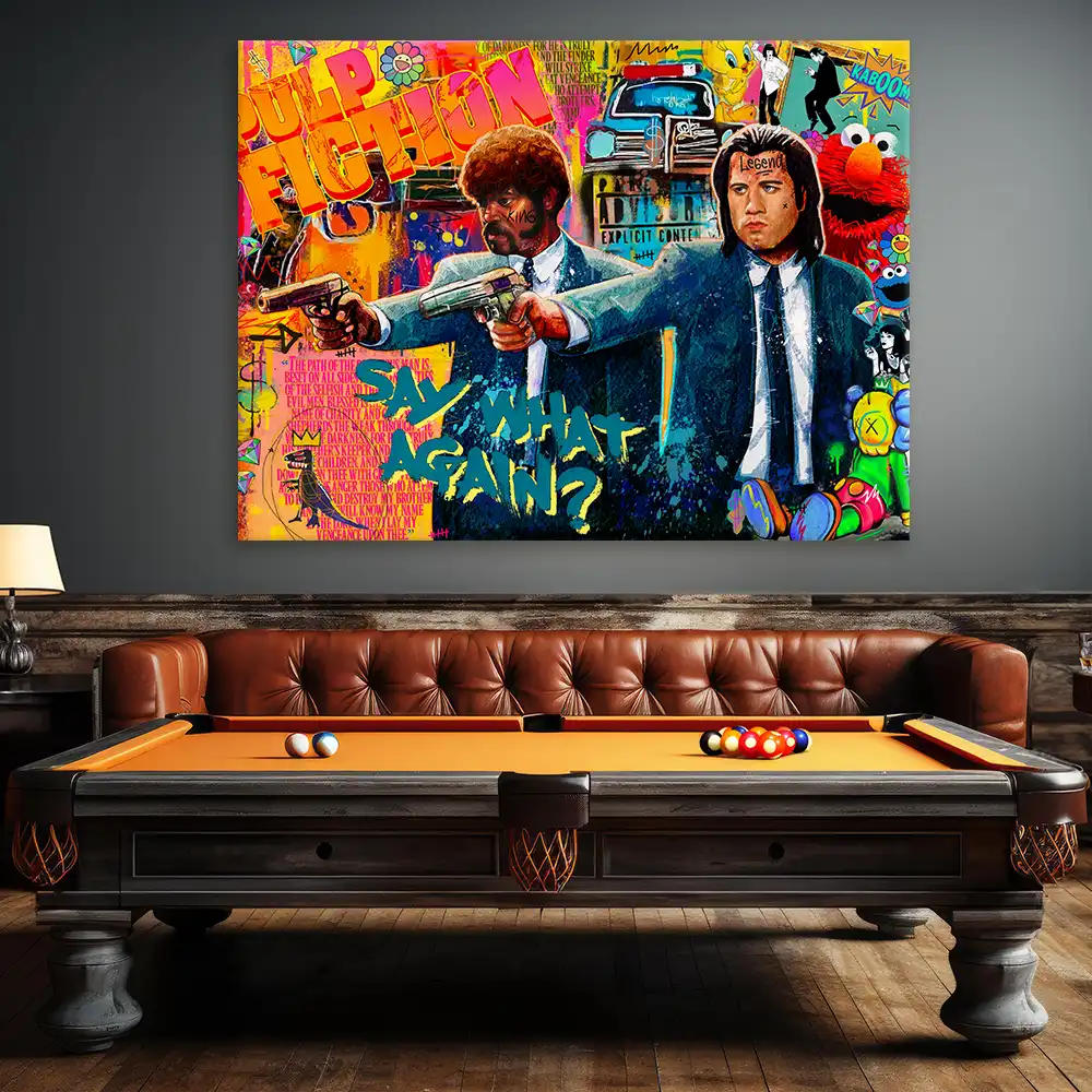 Leinwandbild - Pulp Fiction - Say What Again