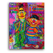 Leinwandbild - Ernie & Bert - Living In Perfect Harmony