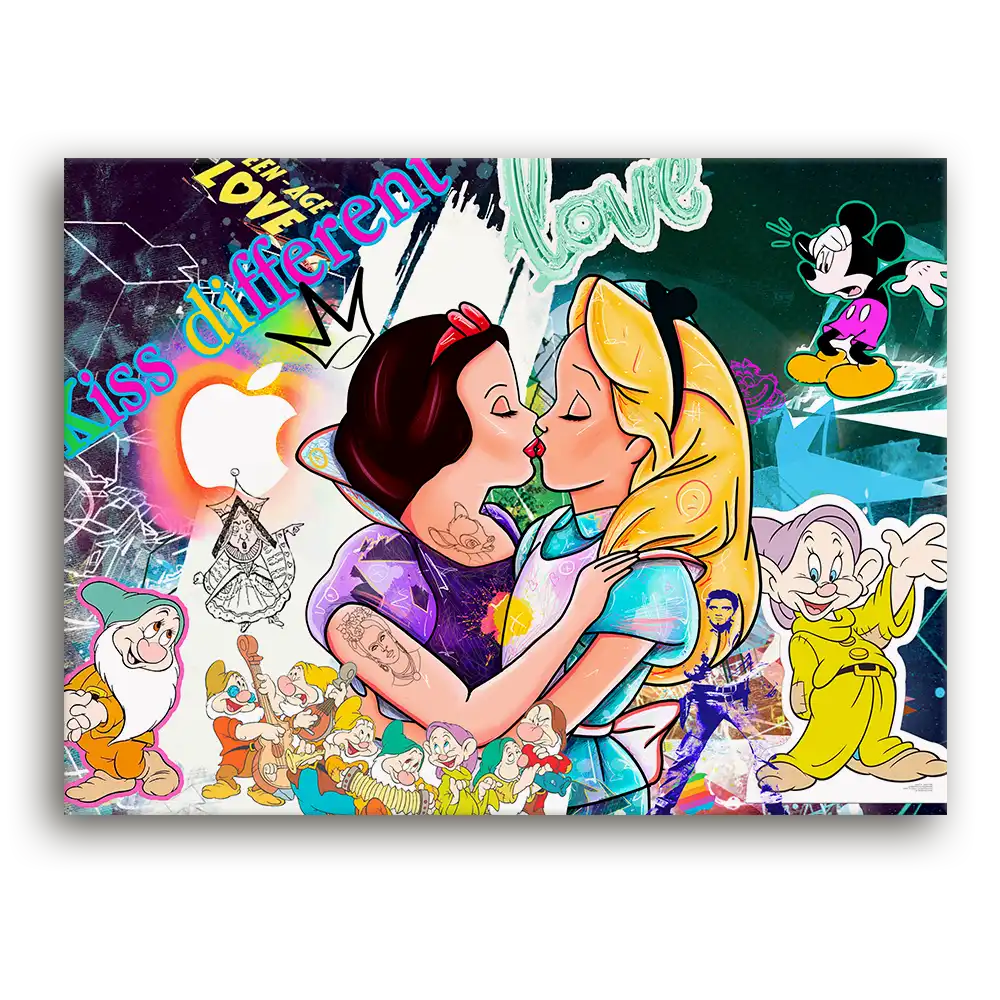 Leinwandbild - Snowwhite - Once Upon A Kiss