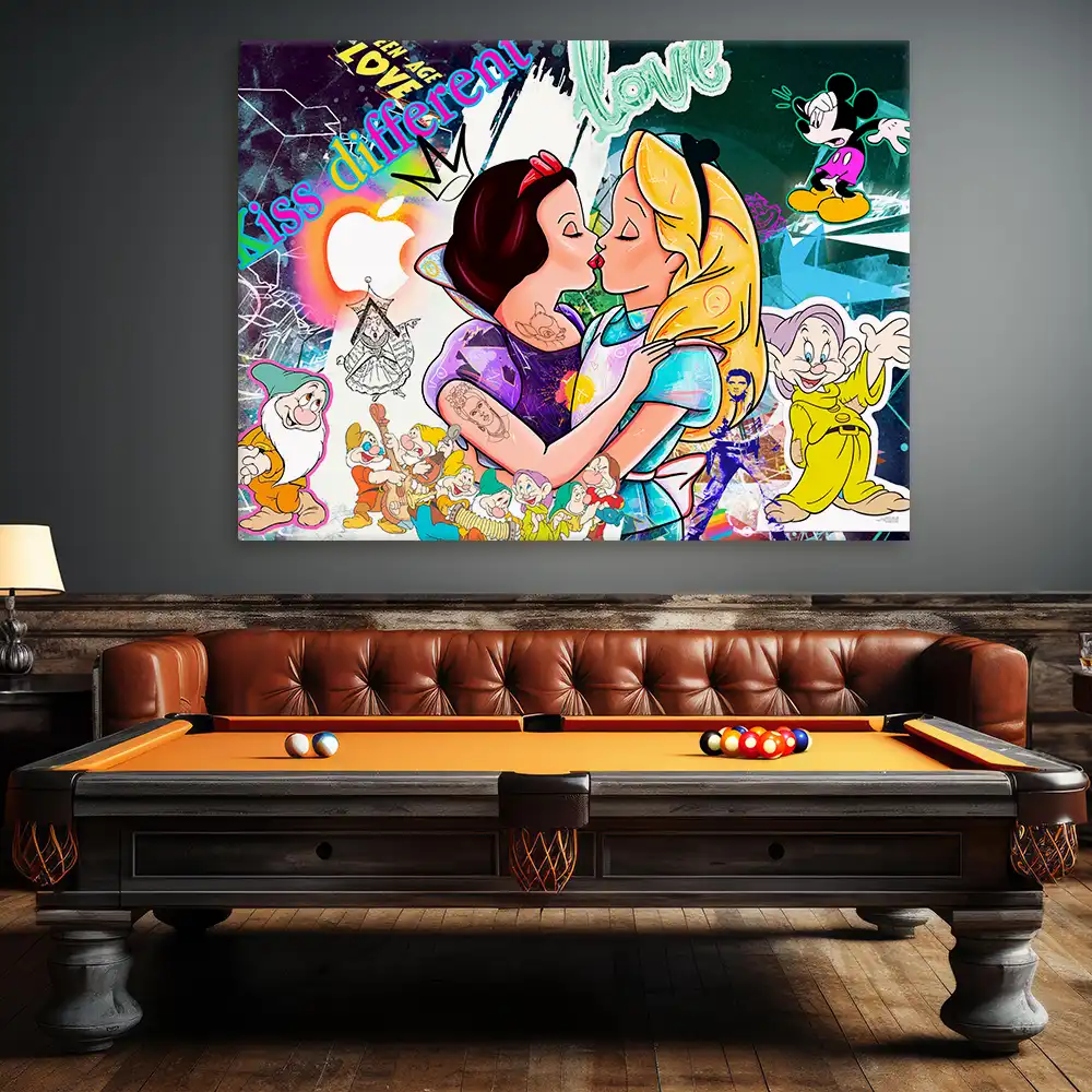 Leinwandbild - Snowwhite - Once Upon A Kiss