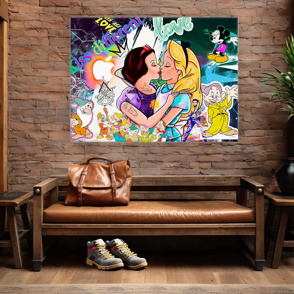 Leinwandbild - Snowwhite - Once Upon A Kiss