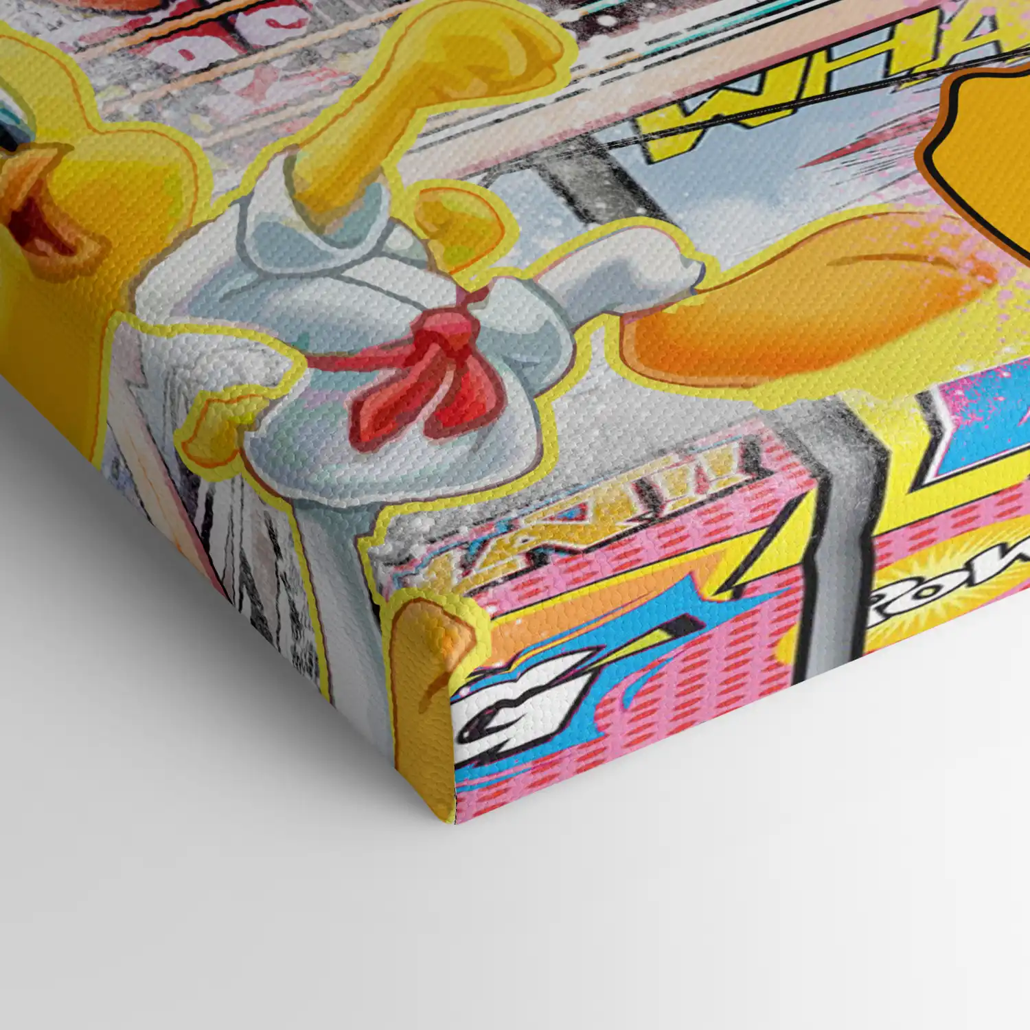 Leinwandbild - Comic Knockout – Pop Art Boxing