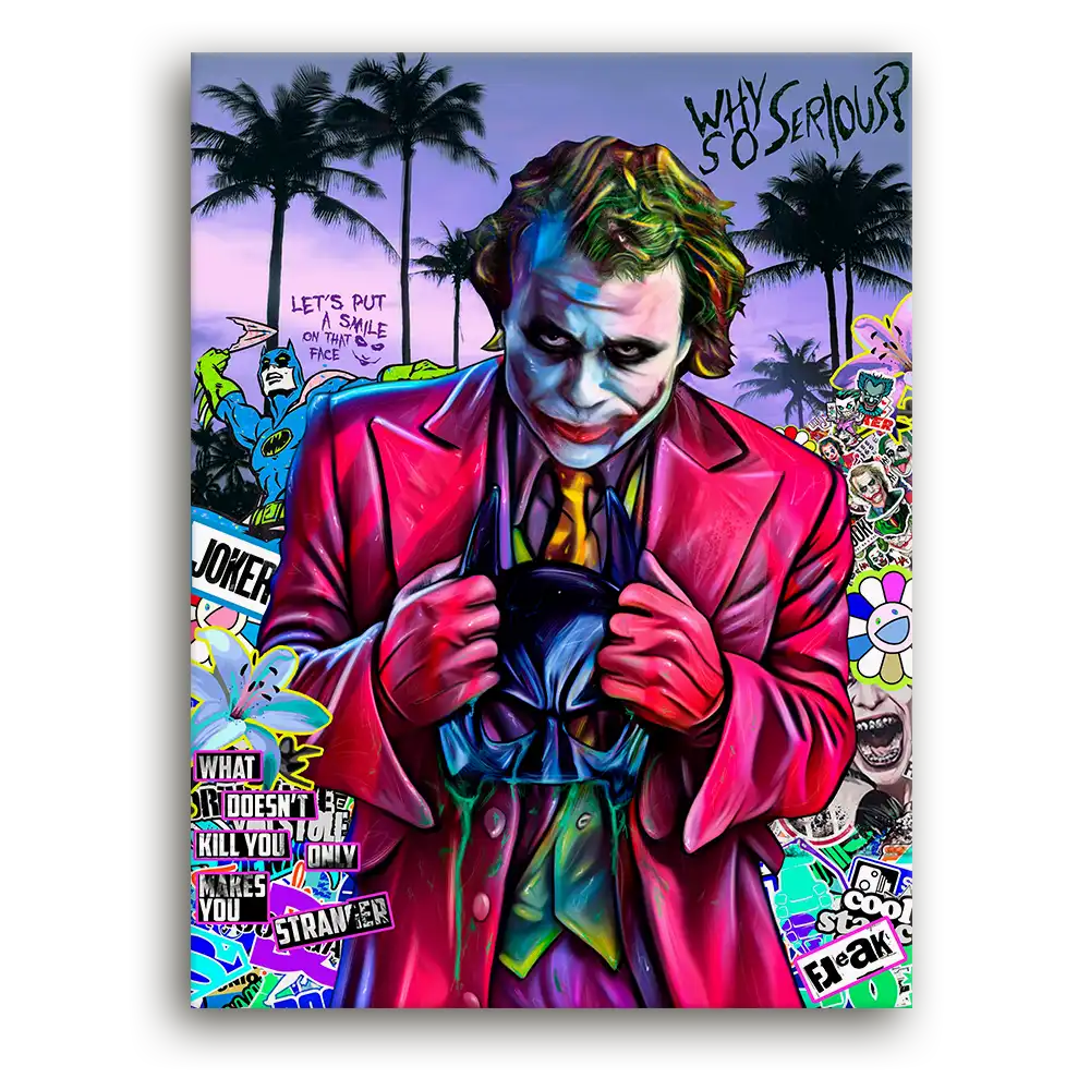 Leinwandbild - Joker - Why So Serious