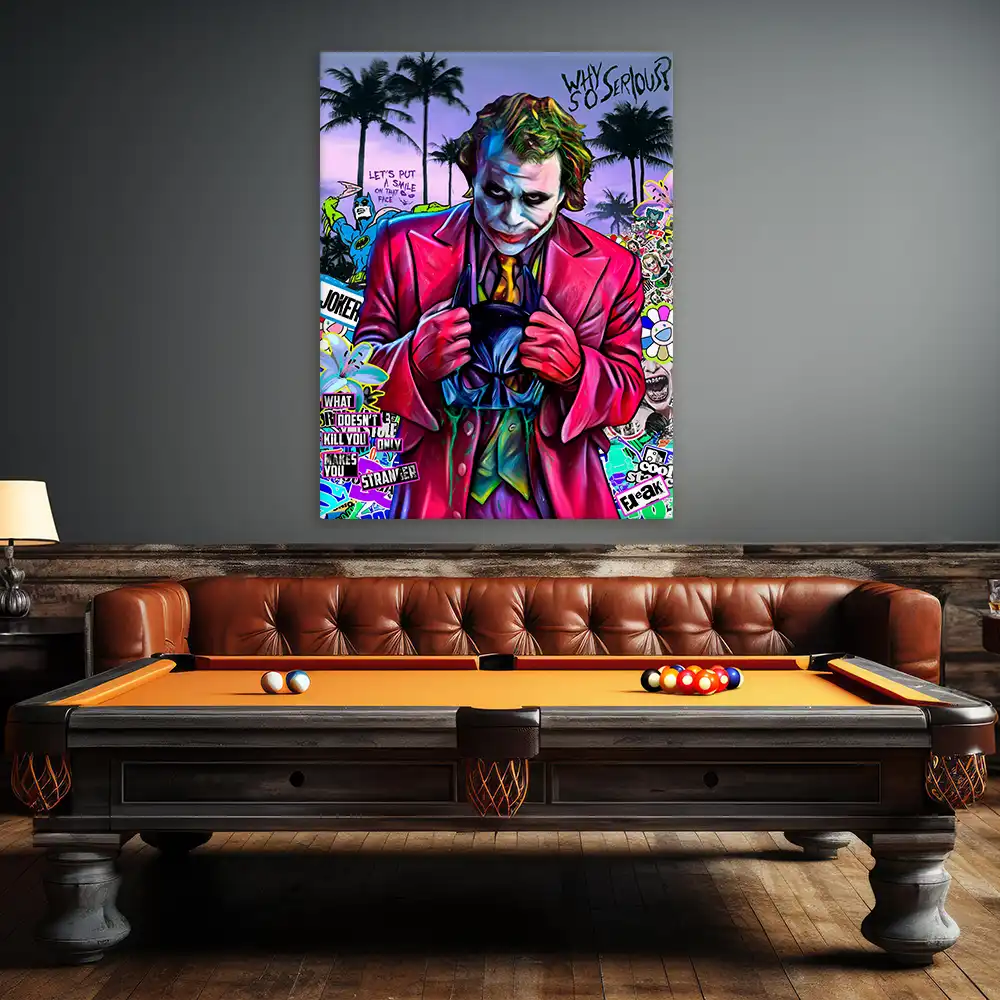 Leinwandbild - Joker - Why So Serious