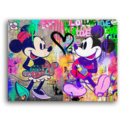 Leinwandbild - Mickey & Minnie – United in Love