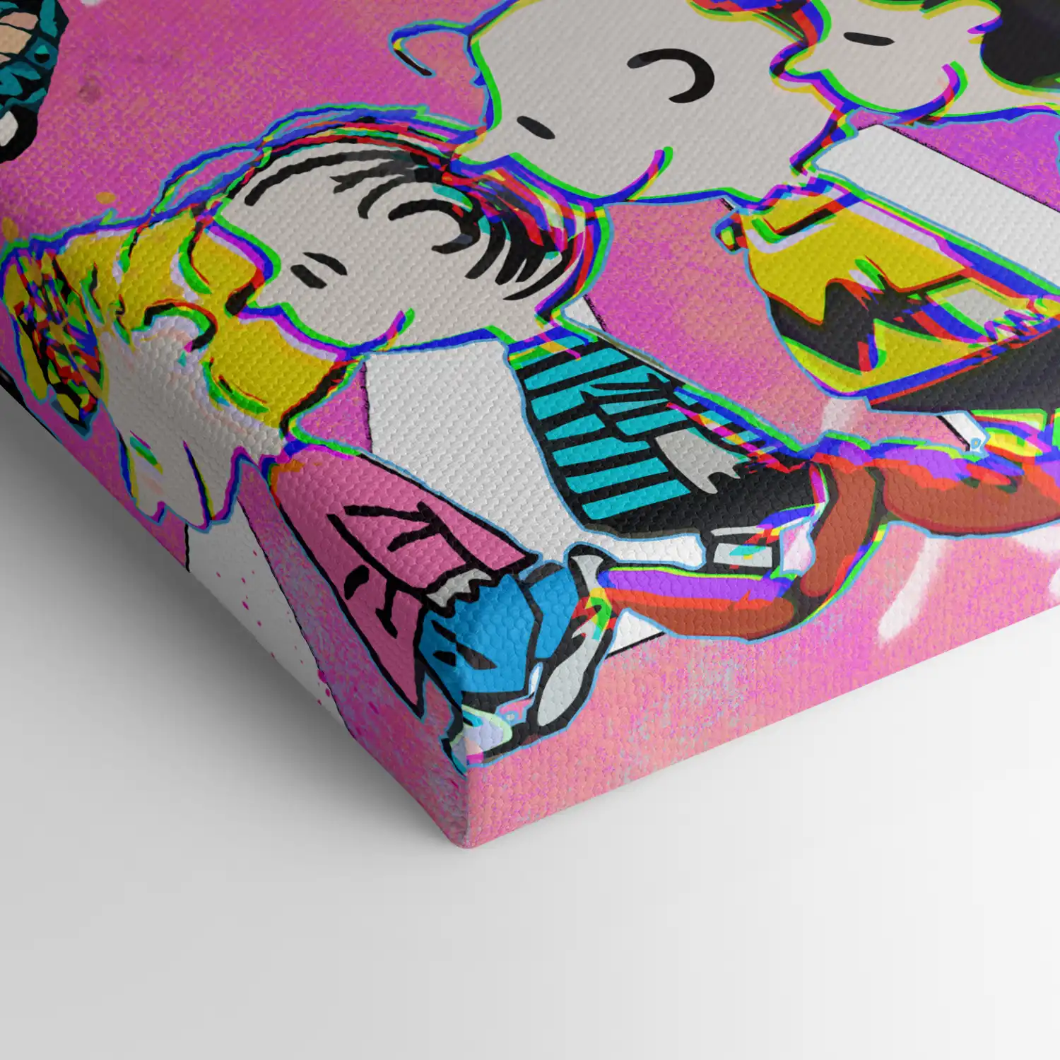 Leinwandbild - Peanuts on Abbey Road – Street Pop Edition