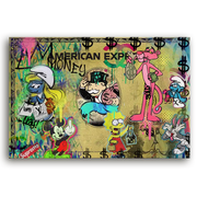 Leinwandbild - Cash Is King – Money, Power & Pop Culture